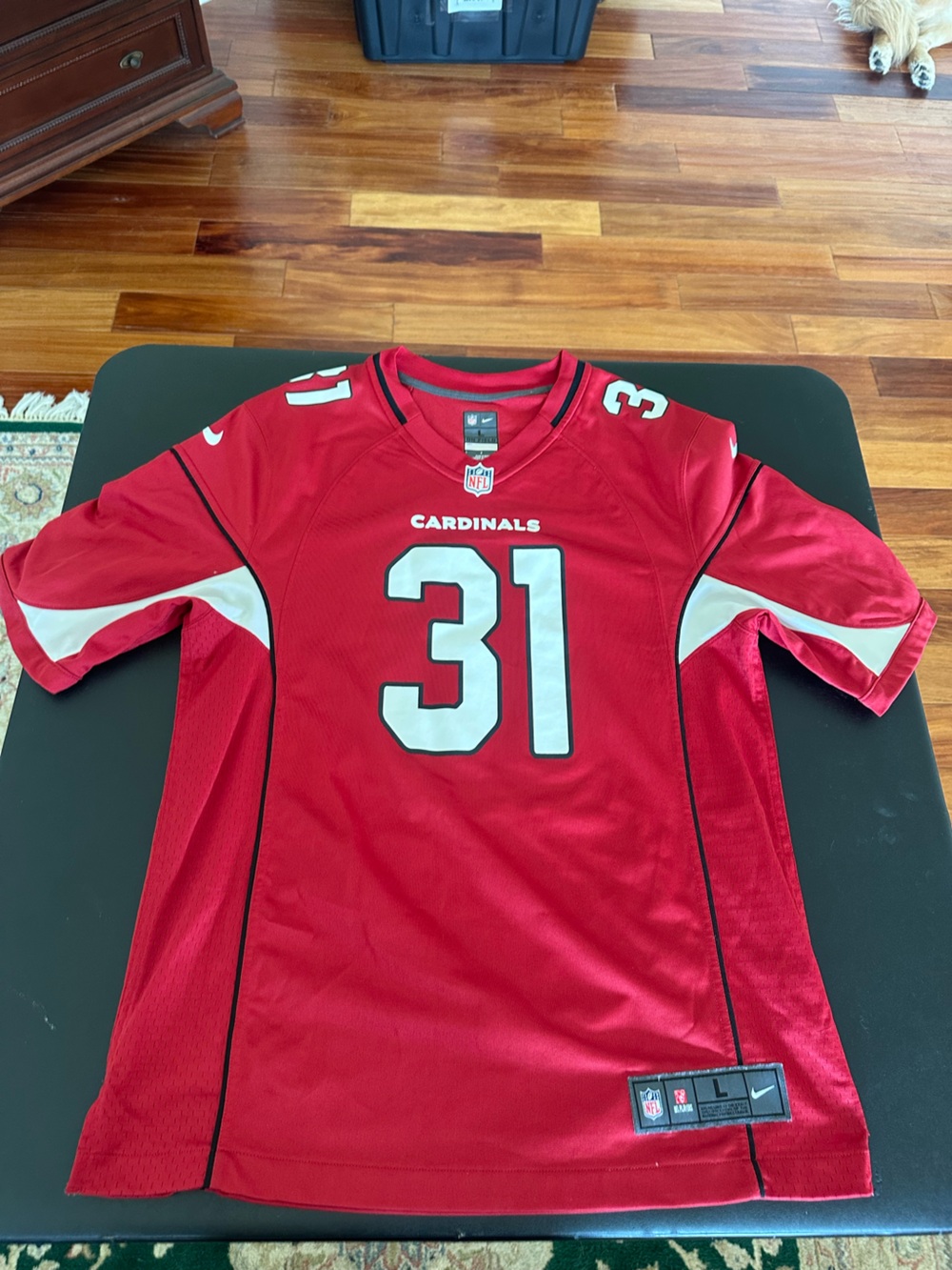NFL Arizona Cardinals #31 Red Men's Jersey Large David Johnson